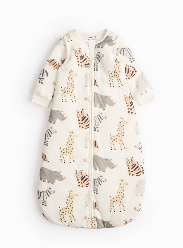 Safari Animal 2.5 Tog Long Sleeve Sleeping Bag 6-12 months